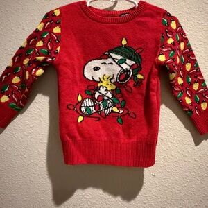 Peanuts Snoopy Christmas Lights Sweater